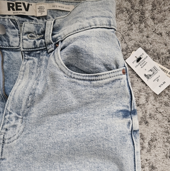 ReV 90s wide leg jeans NWT - Picture 11 of 12